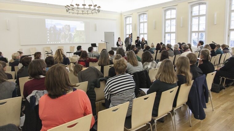 Audience at an event of the Research Unit