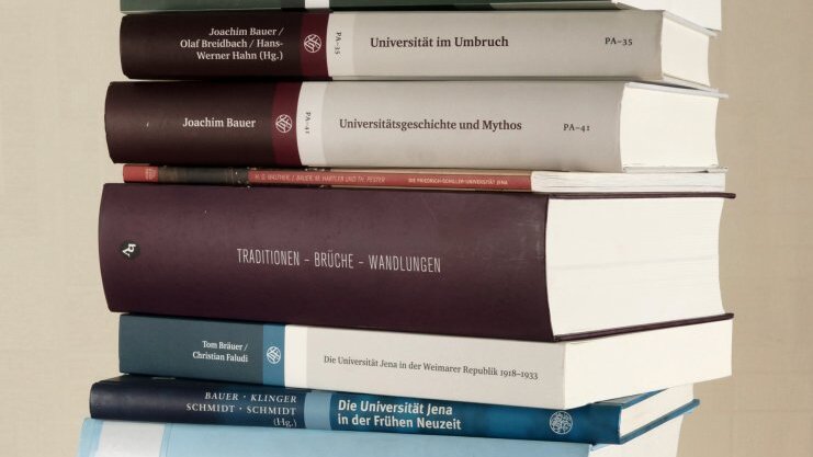 Pile of scientific books